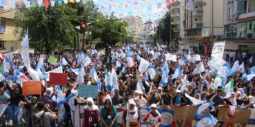 yeşil sol parti batman mitingi