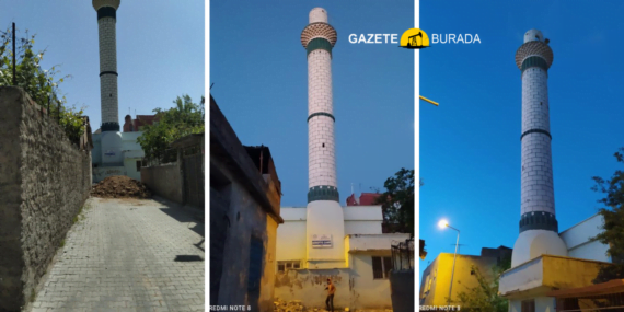 Batman’da cami minaresi tehlike saçıyor
