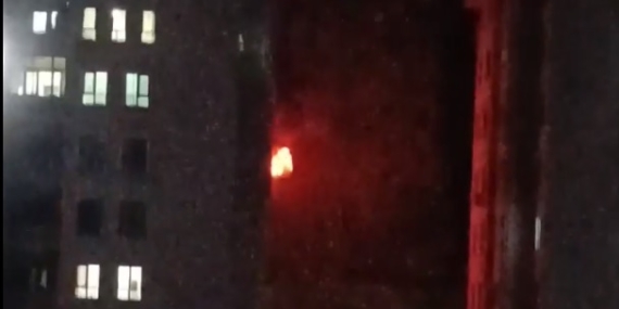 Batman TOKİ’de gece saatlerinde yangın paniği yaşandı