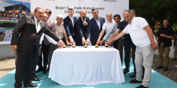 Beşiri İlçe Halk Kütüphanesi temel atma töreni yapıldı