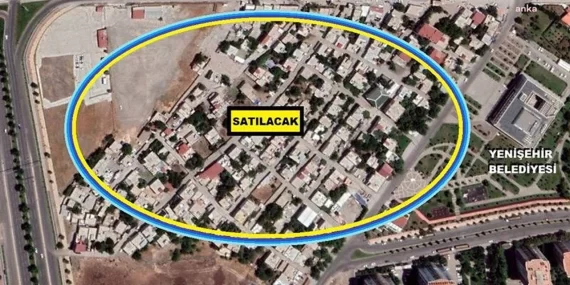 Diyarbakır’da Yenişehir Belediyesi, Dokuzçeltik Mahallesi’ni yeniden satışa çıkardı.