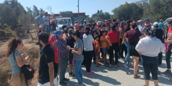 Hatay’da arazileri kamulaştırılan depremzedelere jandarma tazyikli suyla müdahalede bulundu