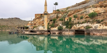 Sunken village Halfeti in Urfa Turkey