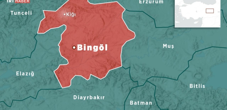 bingöl deprem harita