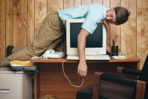 Naptime Office Worker