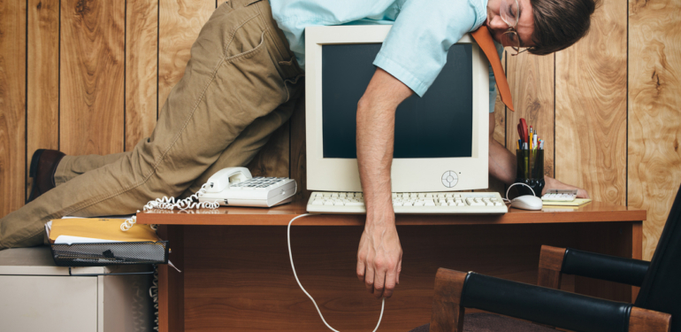 Naptime Office Worker