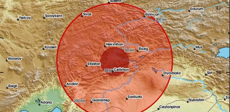 malatya deprem harita