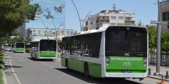 Batman’da Kurban Bayramı boyunca toplu taşıma ücretsiz olacak