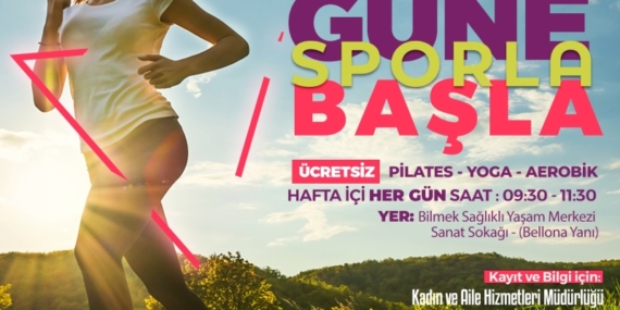Belediyeden kadınlara özel spor etkinliği
