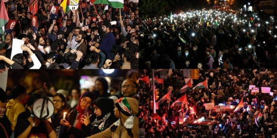 İsrail'e dünyanın dört bir yanından protesto İsrail’e dünyanın dört bir yanından protesto