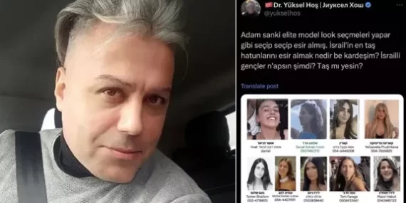 İsrailli esir kadınları kastederek ‘En taş hatun’ ifadesini kullanan öğretim üyesi Bekir Yüksel Hoş tutuklandı