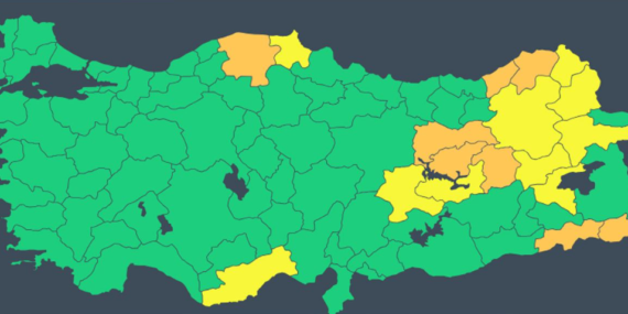 Batman ‘yeşil’e döndü: 8’i ‘turuncu’ olmak üzere 18 kent için uyarı!