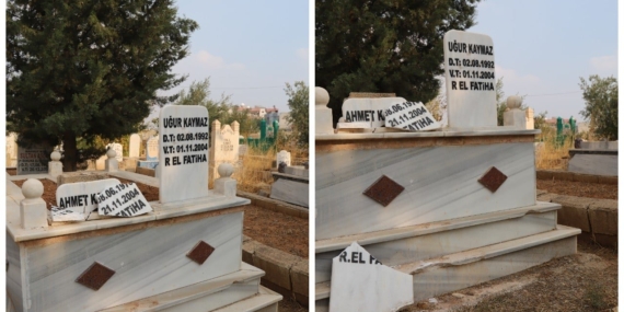 Uğur Kaymaz’ın babasının mezar taşı ikinci kez kırıldı