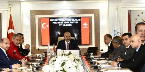 Bizde Taraftar Olalım Projesi toplantısı Ekrem Canalp başkanlığında yapıldı