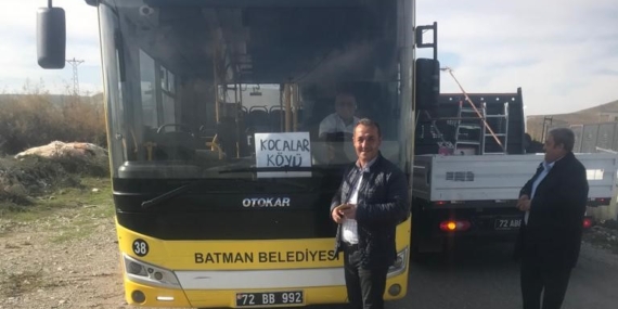 Kocalar köyüne belediye otobüsü