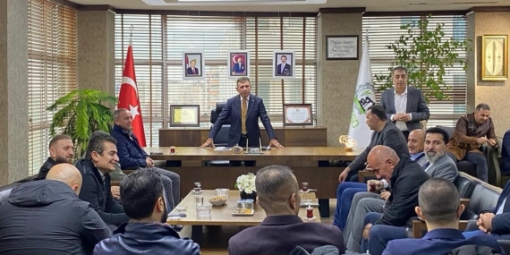 BATSO başkanı Abdulkadir Demir Kürt yatırımcı iş insanlarını makamında ağırladı