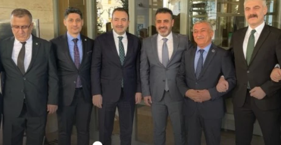 MHP’li Batman heyeti, Mersin mitingindeydi