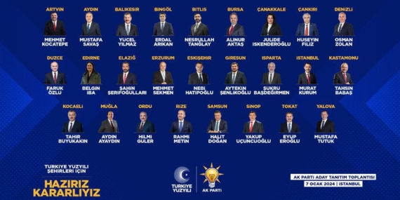 Erdoğan AK Parti’nin İstanbul dahil 26 ilde adayını açıkladı