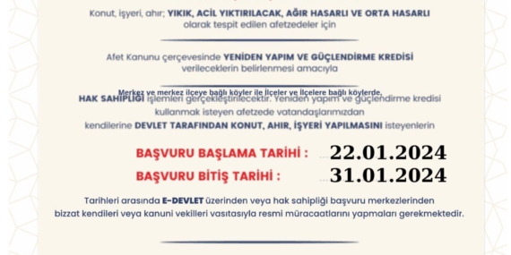 Batman Valiliği, hasarlı binalar için ek süre açıldığını duyurdu