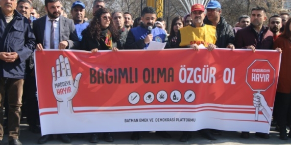 Batman’da uyuşturucuya karşı açıklama yapıldı