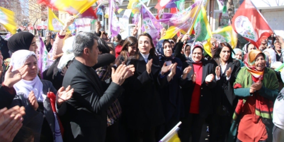 DEM Eşbaşkanına Batman’da coşkulu karşılama