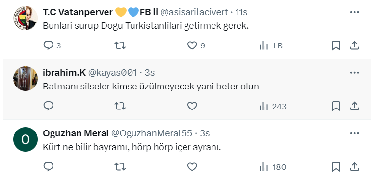Batman’da yapılan sokak röportajına korkunç yorumlar!