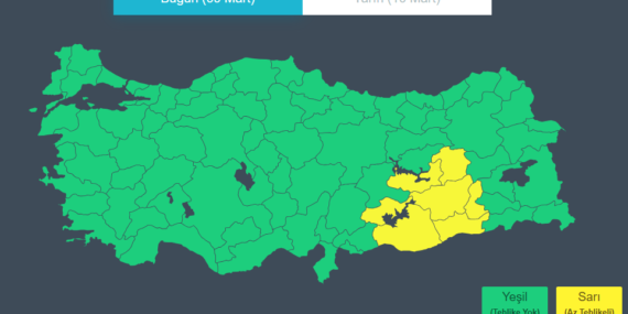 Batman dahil 7 kent için ‘sarı kod’ uyarısı