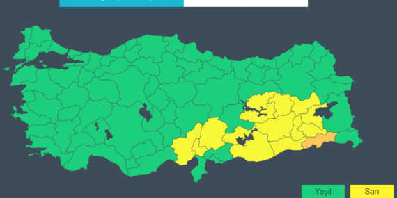 Meteoroloji’den uyarı üstüne uyarı! Batman yine ‘sarı’