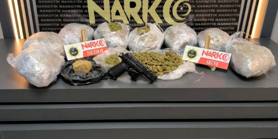 Batman’da durdurulan araçta uyuşturucu çıktı
