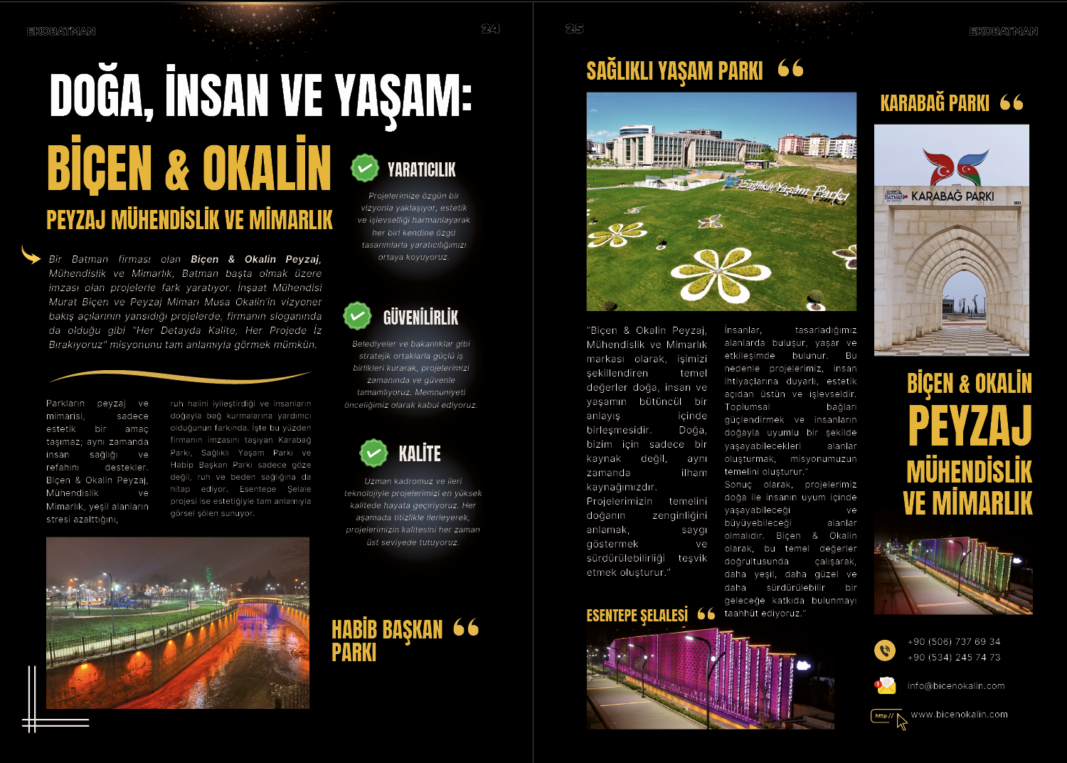 Doğa, insan ve yaşam: Biçen & Okalin Peyzaj Mühendislik ve Mimarlık