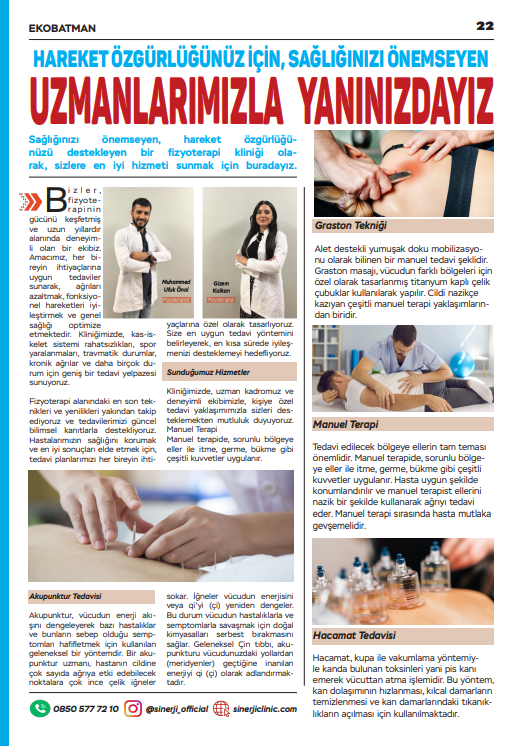 Hareket Özgürlüğünüz İçin, Sağlığınızı Önemseyen Uzmanlarımızla Yanınızdayız :Sinerji