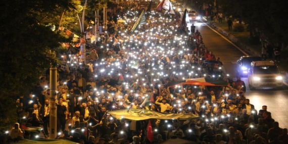 Diyarbakır’da İsrail protesto edildi