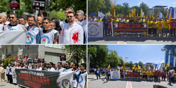 Batman’da öğretmenler şiddete karşı eylemde!