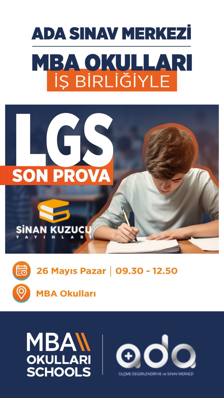 MBA Okulları, LGS provası için kayıt linki paylaştı