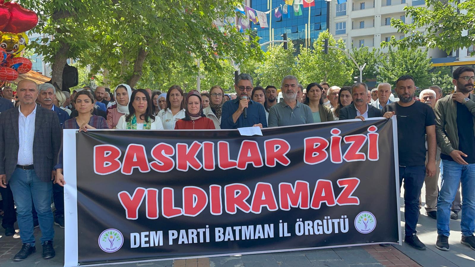 Birecik'teki saldırı Batman'da protesto edildi