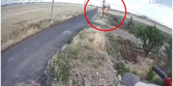 Yangının çıkış anını gösteren bir kayıt da Diyarbakır’dan: Elektrik tellerden kaynaklı