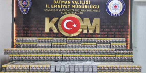 Batman’da kaçak sigara yakalandı