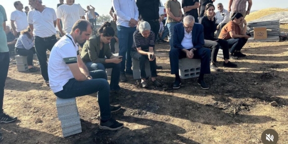 Eş Başkan Gülistan Sönük yangın bölgesindeydi