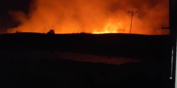 Diyarbakır Silvan’da yangın