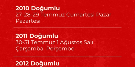 Altyapı futbolcu seçmeleri başlıyor