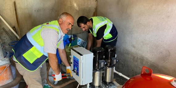 Mezarlıkların su sorunu giderildi