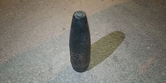 Bir evden100 yıllık top mermisi çıktı