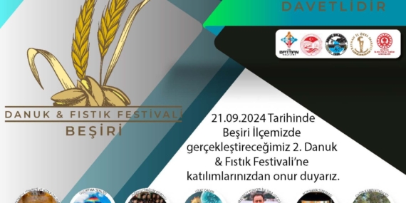 Beşiri 2. Danuk ve Fıstık Festivali yarın başlıyor
