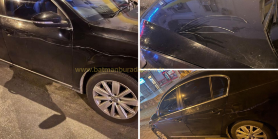 Batmanlı taraftarların araçlarına çirkin saldırı!