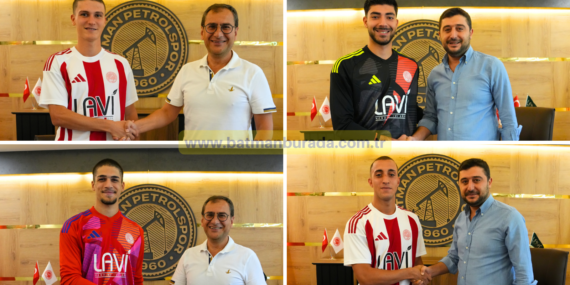 Batman Petrolspor 4 genç oyuncuyla profesyonel sözleşme imzalandı.