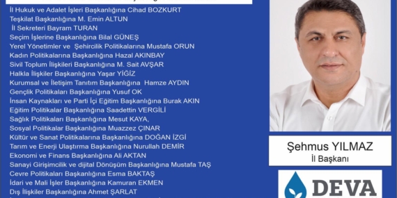 DEVA Partisi Batman il teşkilatı görev bölümü yaptı