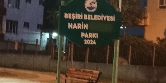 Beşiri Belediyesi Vatandaşı Dinledi: Narin Güran Parkı ‘Narin Parkı’ Oldu