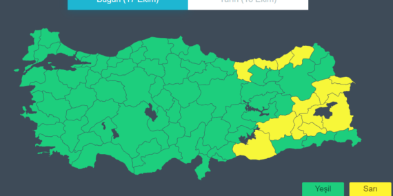 Meteoroloji’den Batman dahil çok sayıda il için sarı kodlu uyarı