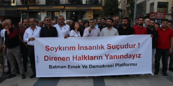 Batman Emek ve Demokrasi Platformu’ndan İsrail’e sert tepki