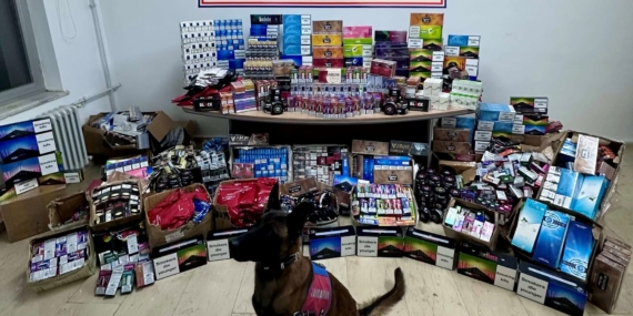 Batman-Diyarbakır Karayolunda kaçak mal yakalandı